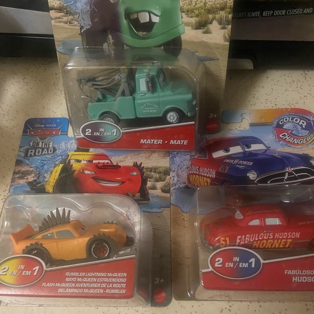 Disney Pixar Cars Color Changers Lot Of 3.
Color Changer